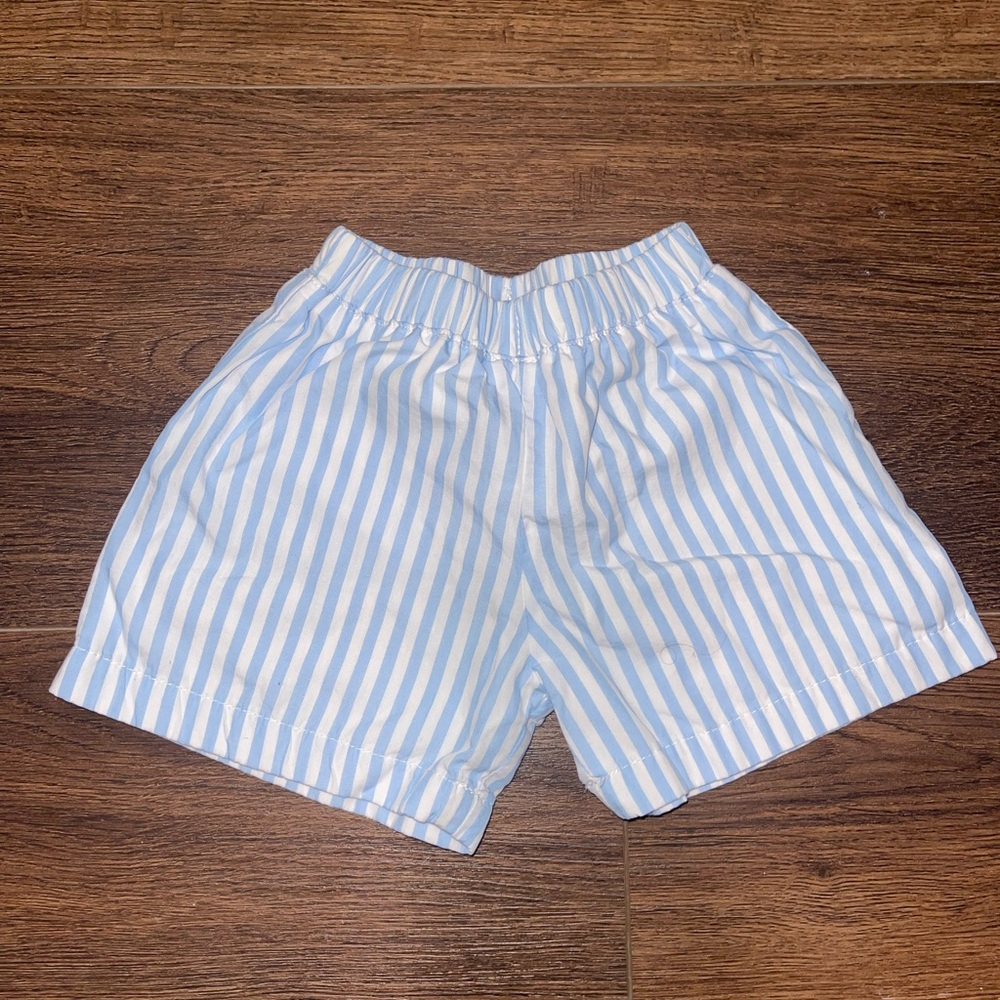The Beaufort Bonnet Company Blue and White Kids Striped Shorts